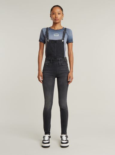 Lynn High Waist Skinny Overall